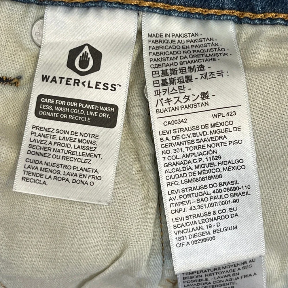 Levis 541 Athletic Fit Mens 48x30 Stretch Cotton Medium‎ Wash Denim Blue Jeans